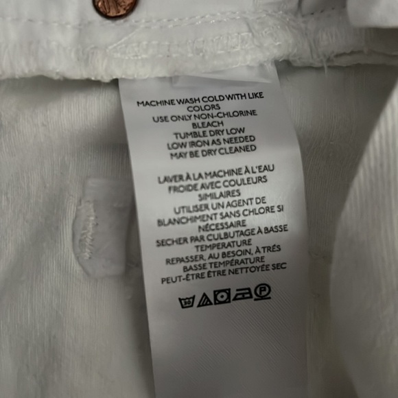 FREE People Maggie Mid-Rise White Distressed Shorts - Picture 11 of 11